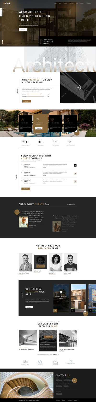 Home 01 – One Page – Vision Space