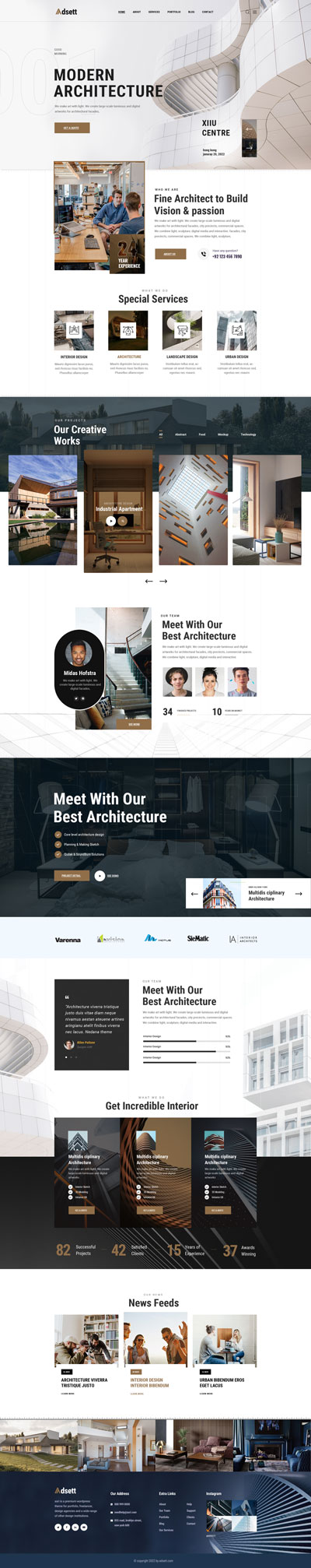 Home 01 – One Page – Vision Space